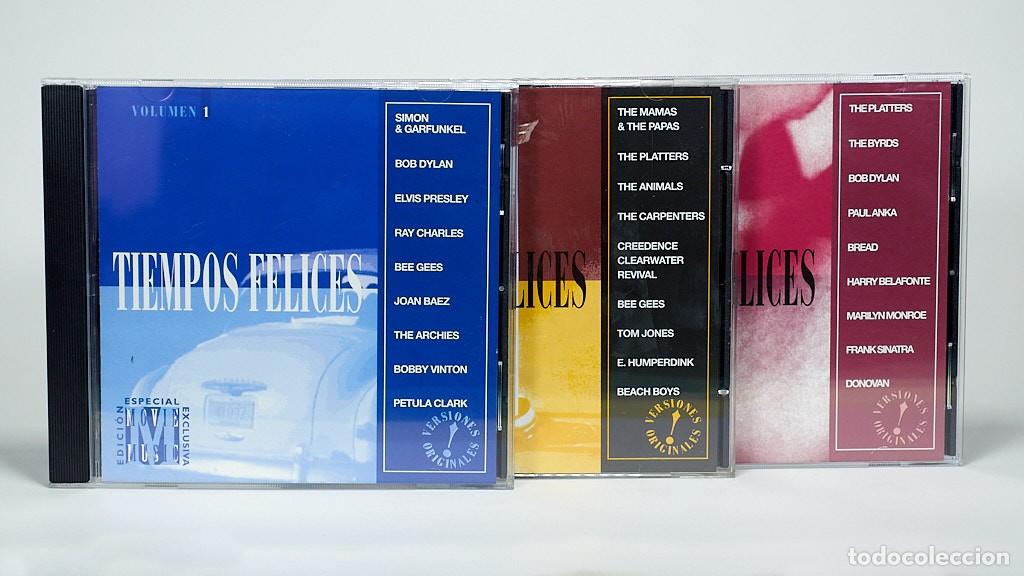 CDs de M&uacute;sica: Triple CD Recopilatorio Tiempos Felices- &Eacute;xitos A&ntilde;os 50, 60 y 70 (Movie Music 1995) Versi&oacute;n Original