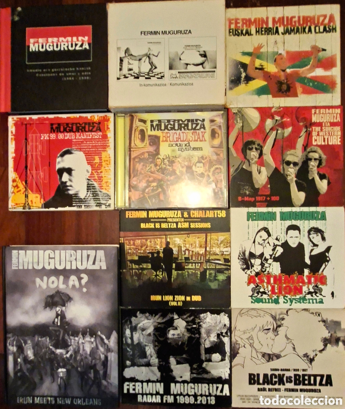 CDs de M&uacute;sica: Discografia FERMIN MUGURUZA. 11 CDs. (Incl. CD+DVD Nola! // livro-CD Amodio eta Gorrotozko...)