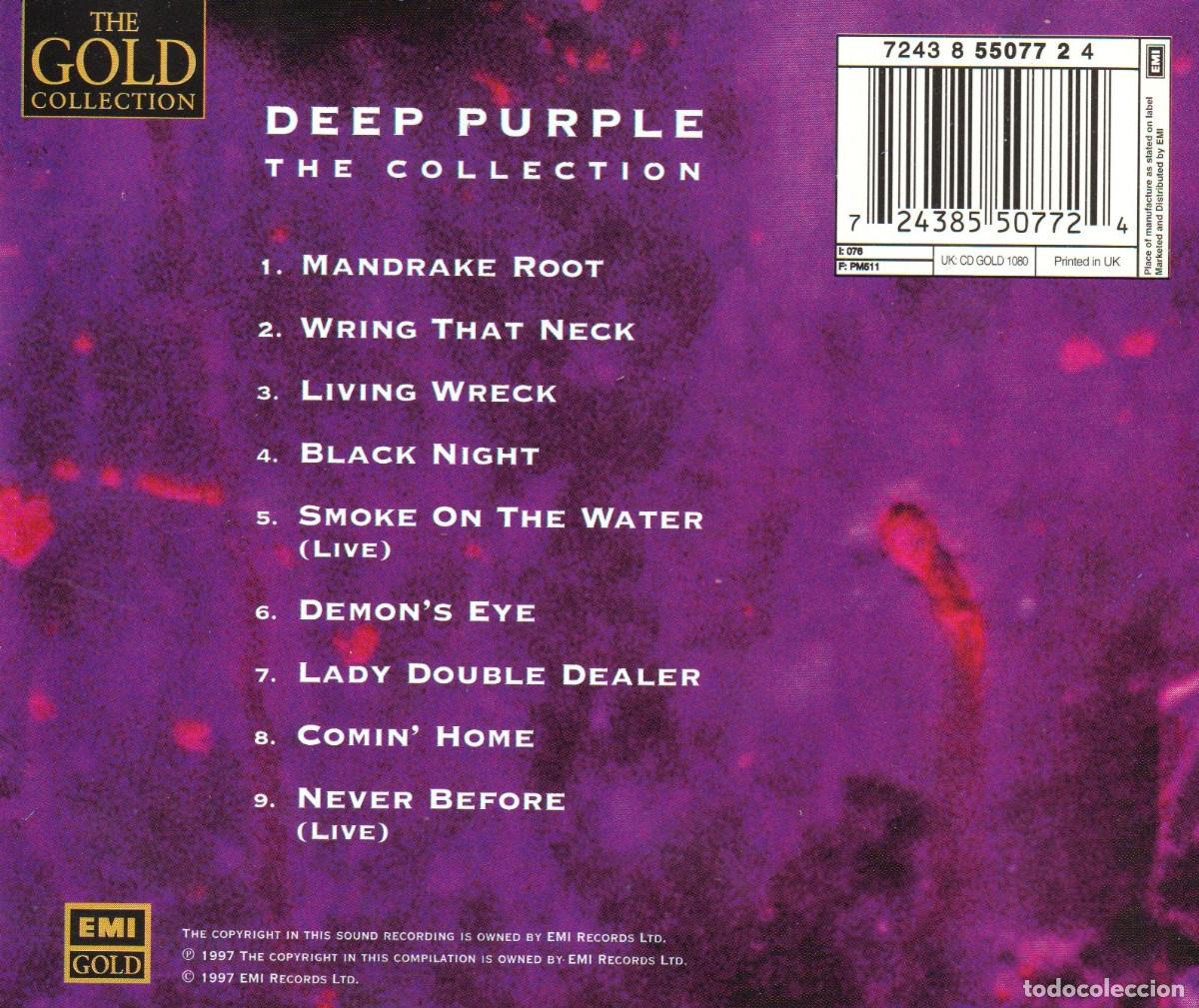 CDs de m&uacute;sica: DEEP PURPLE. THE COLLECTION. RECOPILATORIO. CD. - Foto 2