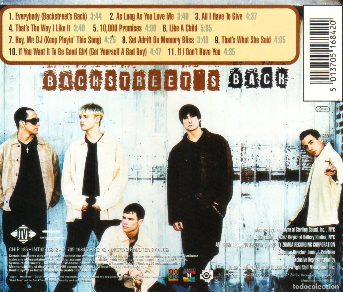 CDs de m&uacute;sica: �T925 - BACKSTREET BOYS. BACKSTREETS BACK. CD. - Foto 2