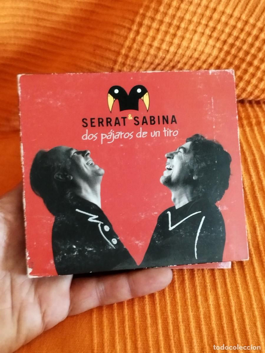 CDs de M&uacute;sica: Serrat & Sabina &ndash; Dos P&aacute;jaros De Un Tiro. Doble Cd, discos en muy buen estado.