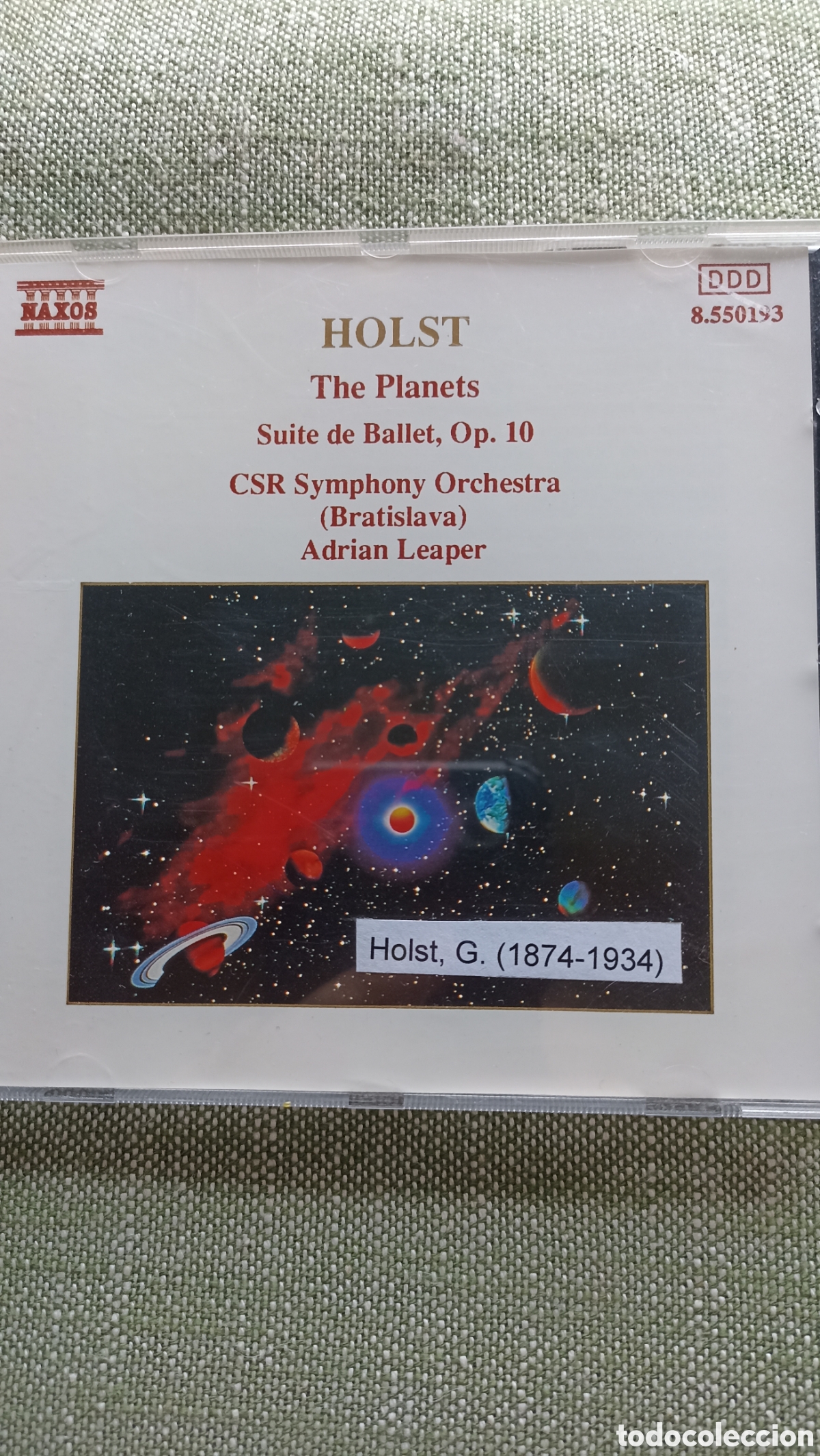 CDs de M&uacute;sica: The Planets&rdquo; de Gustav Holst, interpretada por la CSR Symphony Orchestra bajo la direcci&oacute;n de Adrian