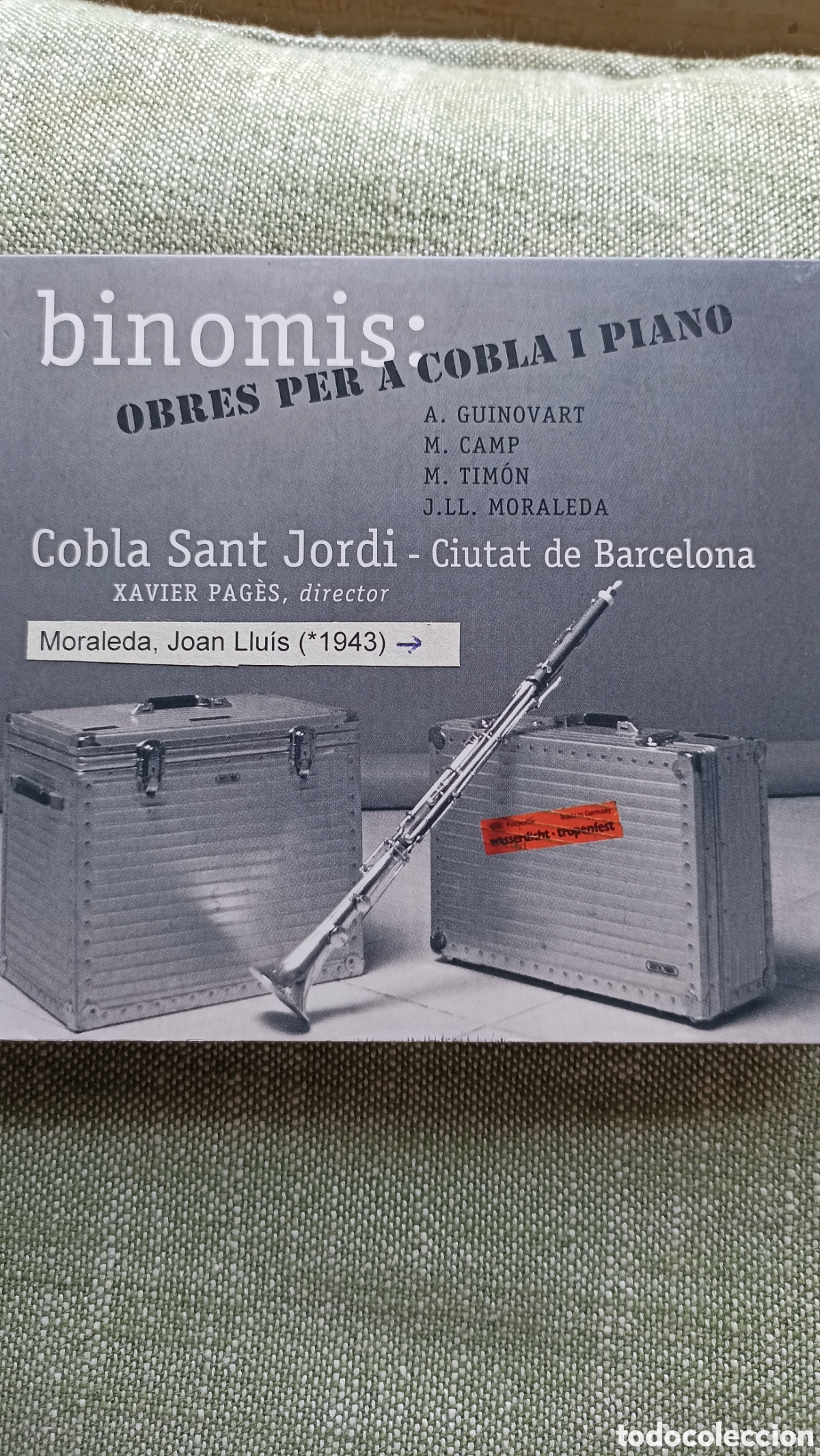 CDs de M&uacute;sica: Binomis: Obres per a cobla i piano de la Cobla Sant Jordi - Ciutat de Barcelona,