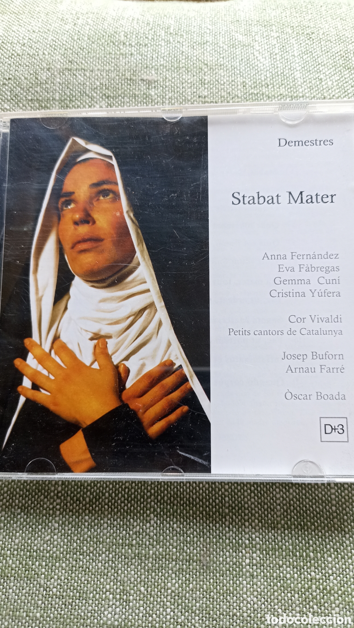CDs de M&uacute;sica: Stabat Mater, compuesta por Alberto Demestres e interpretada por el Cor Vivaldi (Petits Cantors)