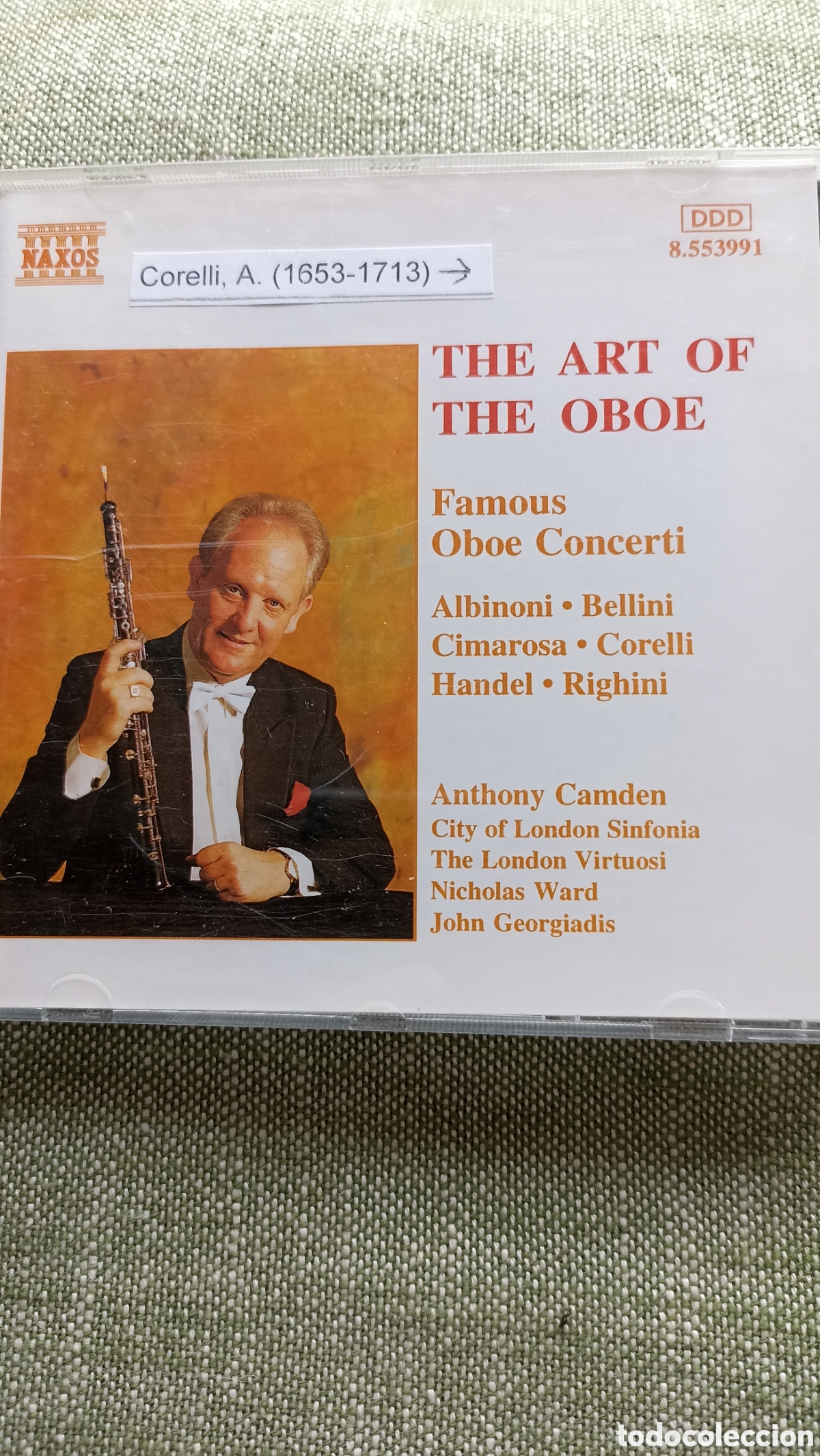 CDs de M&uacute;sica: The Art of the Oboe: Famous Oboe Concerti&rdquo; de la serie Naxos (Cat&aacute;logo No. 8.553991),