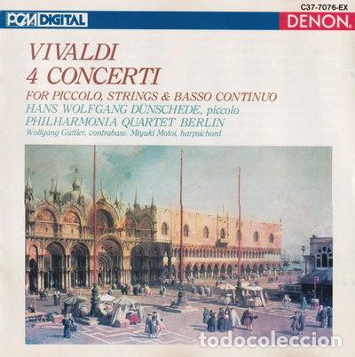 CDs de M&uacute;sica: Vivaldi: 4 Concerti for Piccolo, Strings & Basso Continuo- 0081759476636