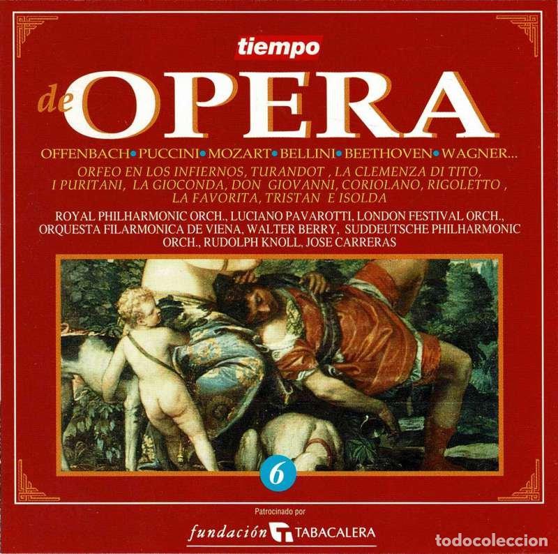CDs de M&uacute;sica: Offenbach, Puccini, Mozart, Bellini, Beethoven, Wagner - Tiempo de Opera Vol. 6. CD