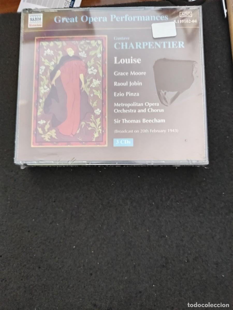CDs de M&uacute;sica: 3 CD. CHARPENTIER: LOUISE. DIR.: SIR THOMAS BEECHAM. GREAT OPERA PERFORMANCES NAXOS.