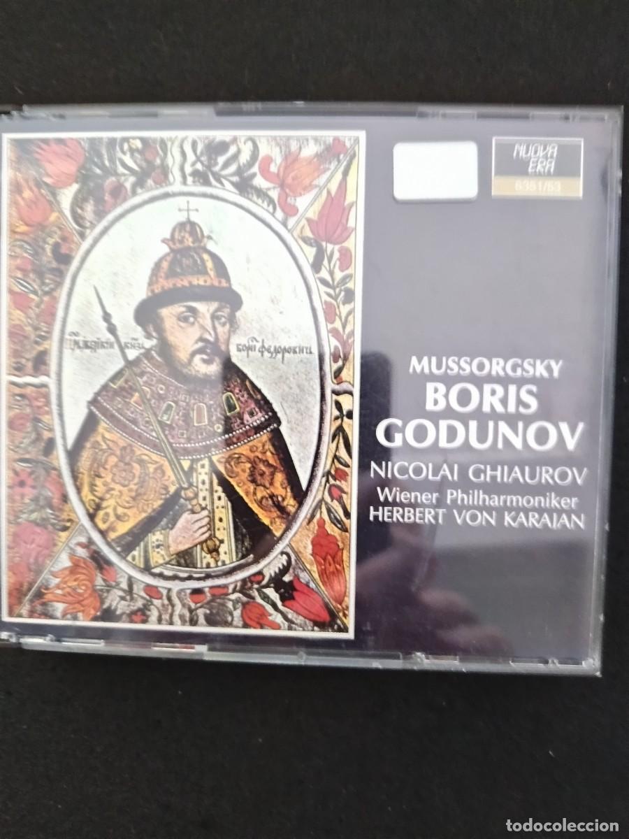 CDs de M&uacute;sica: 3 CD. MUSSORGSKY. BORIS GODUNOV. DIR. HERBERT VON KARAJAN. 3 CD