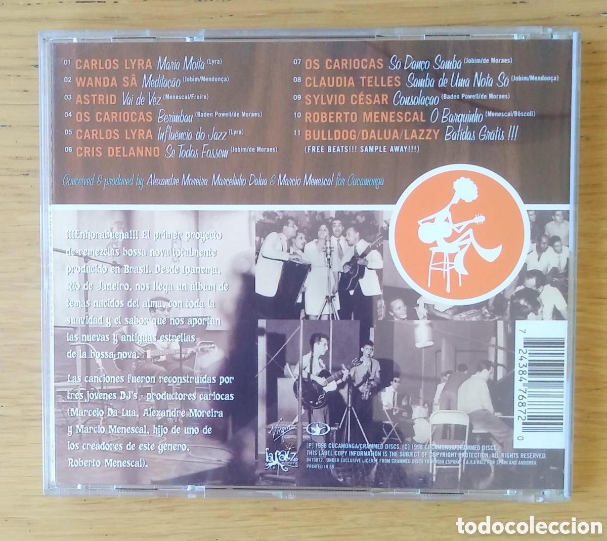 CDs de m&uacute;sica: V/A : &rdquo;BOSSA CUCA NOVA (REVISITED CLASSICS)&rdquo; CD 1998 -BOSSA NOVA - Foto 2
