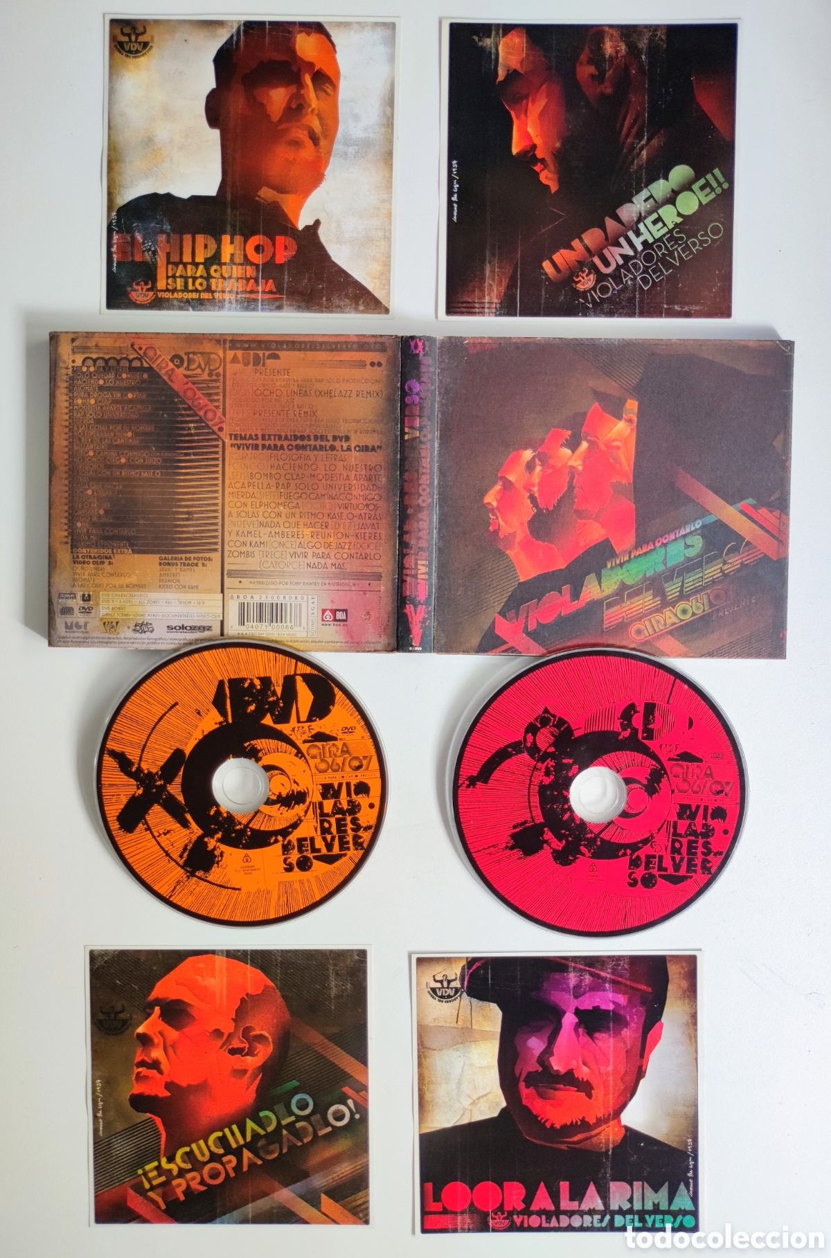 CDs de M&uacute;sica: DIGIPACK CD/DVD - VIOLADORES DEL VERSO / VIVIR PARA CONTARLO GIRA 06/07 - 2007 RAP SOLO / BOA MUSIC