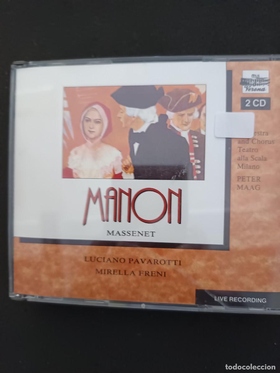 CDs de M&uacute;sica: 2 CD. MASSENET: MANON. DIR.: PETER MAAG. CANT.: PAVAROTTI, FRENI. LIVE RECORDING. 2 CD