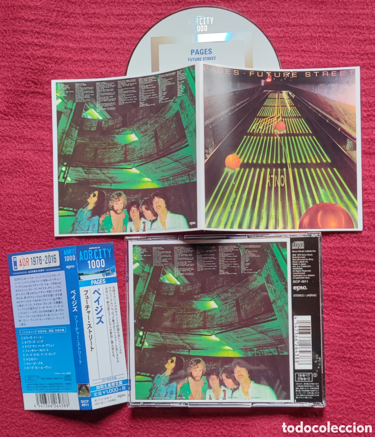 CDs de M&uacute;sica: PAGES: Future Street. Cd Aor 1979, Edici&oacute;n Japonesa con Obi. Richard Page, Steve George.Rareza.