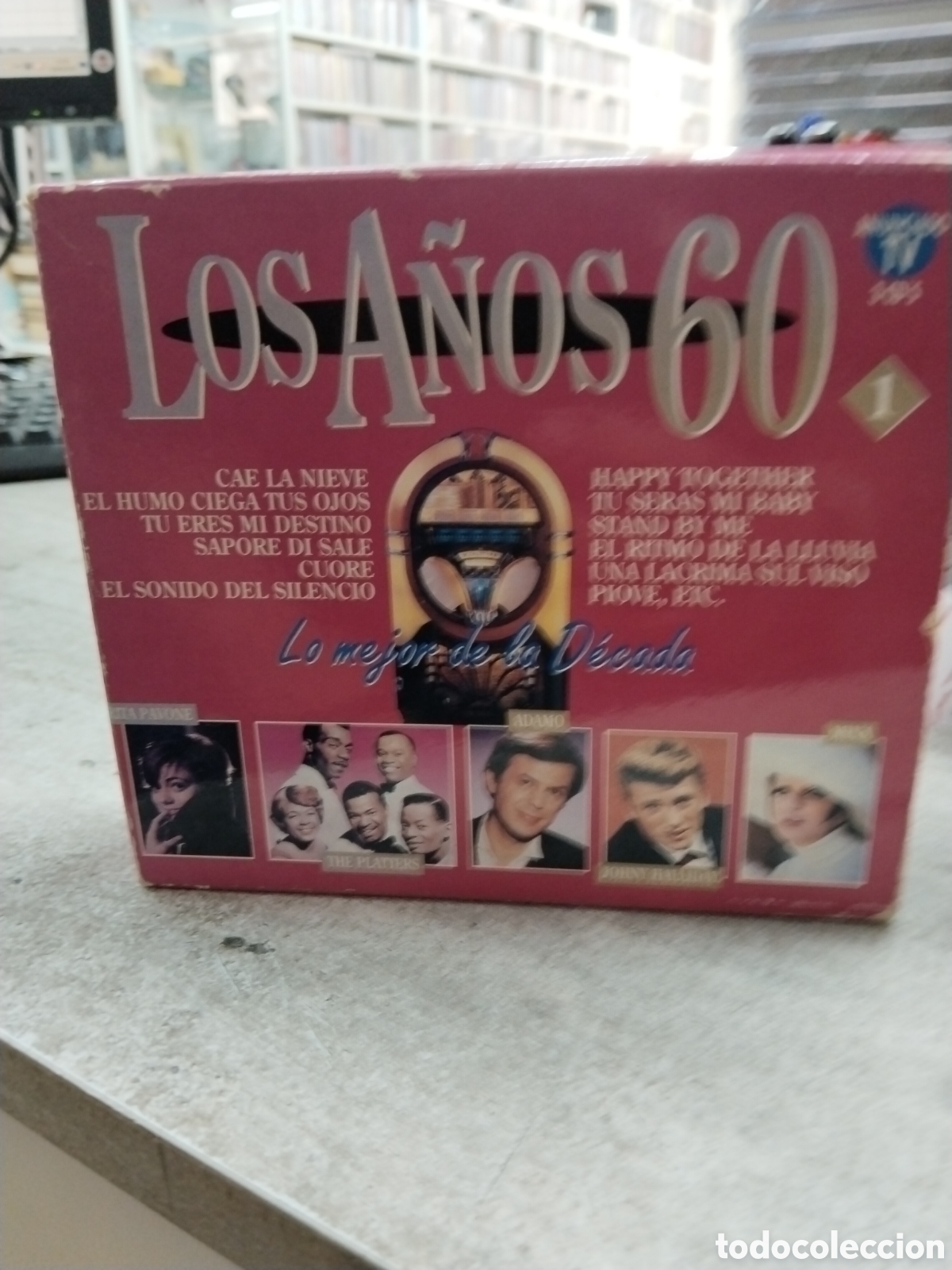 CDs de M&uacute;sica: Box los a&ntilde;os 60. Lo mejor de la d&eacute;cada tres sedes