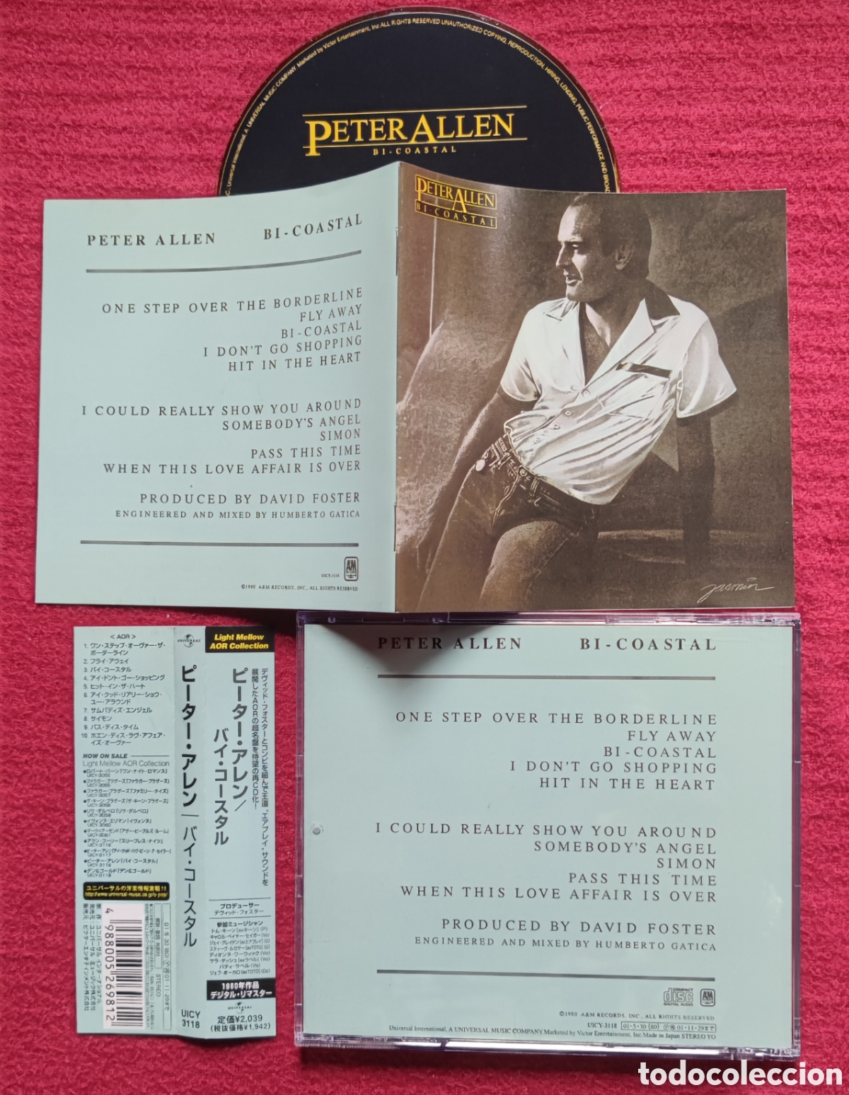 CDs de M&uacute;sica: PETER ALLEN: Bi-Coastal. Cd Aor 1980 A&M Records. Edici&oacute;n Japonesa con Obi. Produced David Foster.