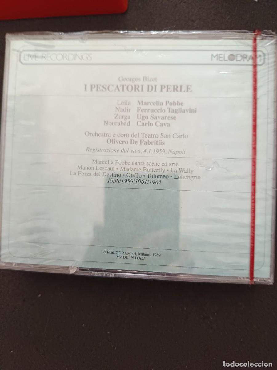 CDs de M&uacute;sica: 2 CD. BIZET: I PESCATORI DI PERLE. DIR.: OLIVERO DE FABRITIIS. LIVE RECORDINGS. NAPOLI, 1959