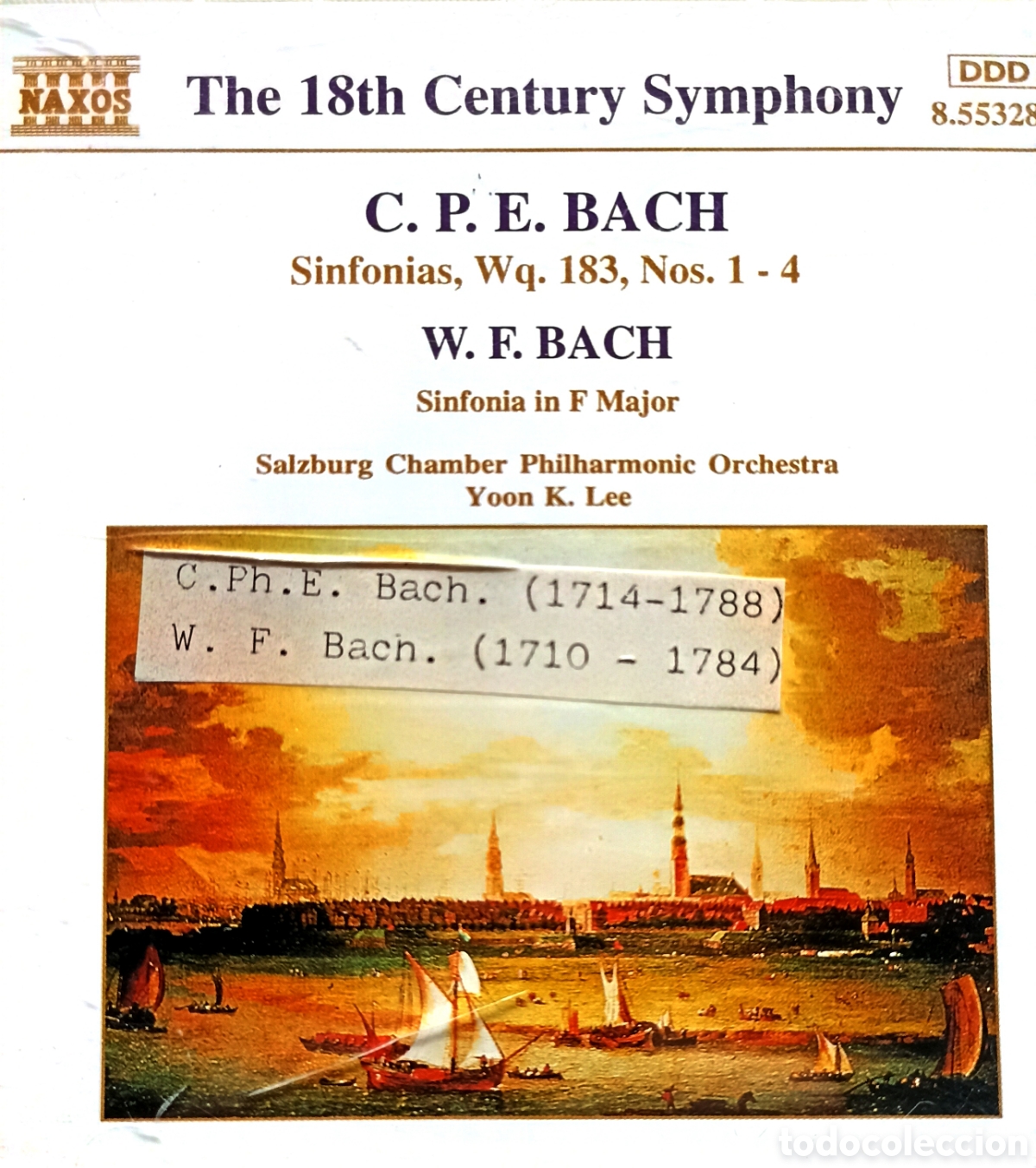 CDs de M&uacute;sica: The 18th Century Symphony&rdquo;, que presenta obras de C.P.E. Bach y W.F. Bach.