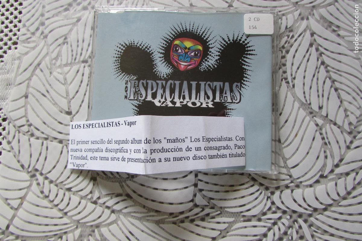 CDs de M&uacute;sica: Los Especialistas &ndash; Vapor CD SINGLE CADENA 100