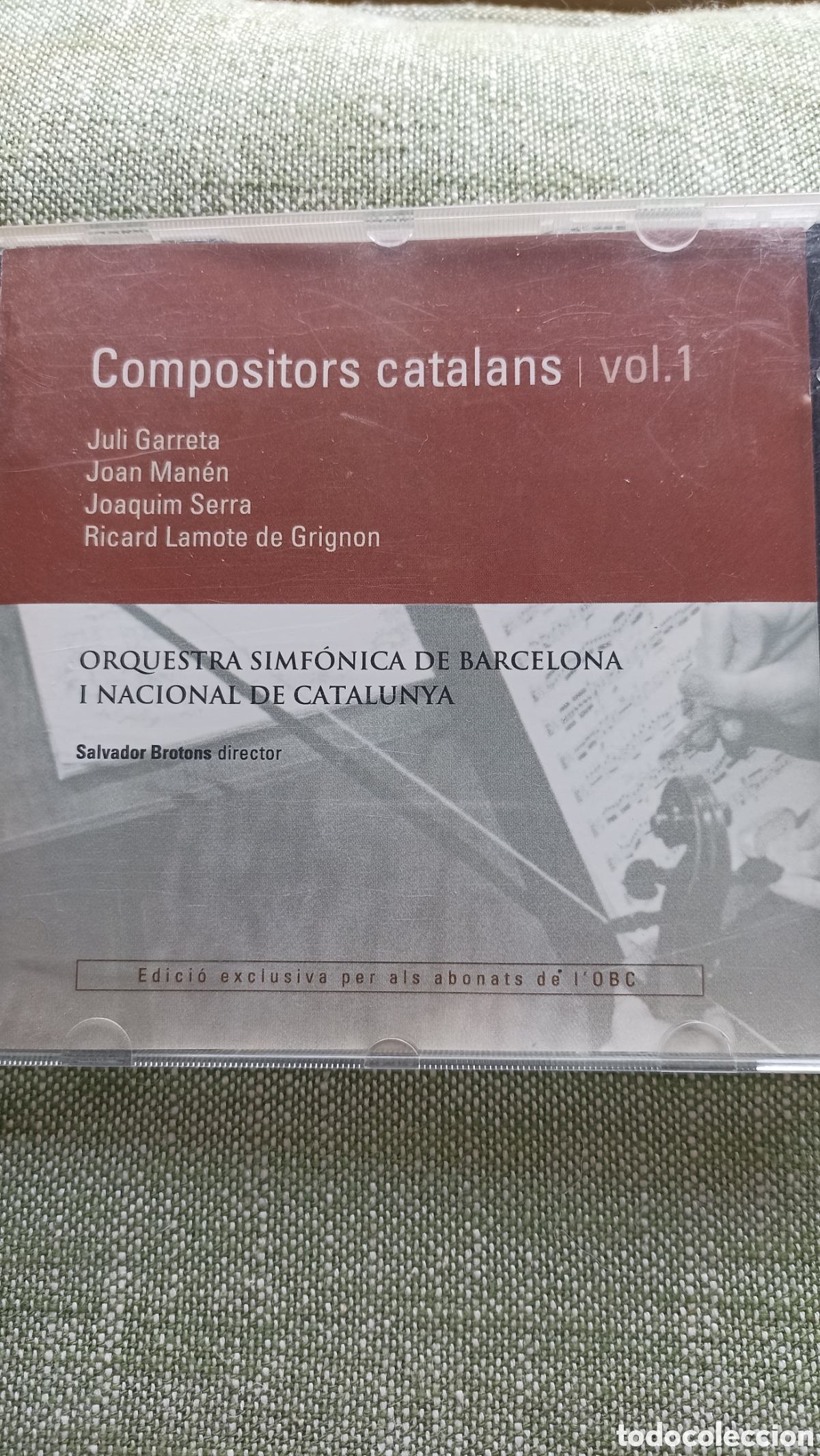 CDs de M&uacute;sica: &rdquo;Compositors catalans | vol.1&rdquo;, es una edici&oacute;n especial y exclusiva para los abonados de la OBC