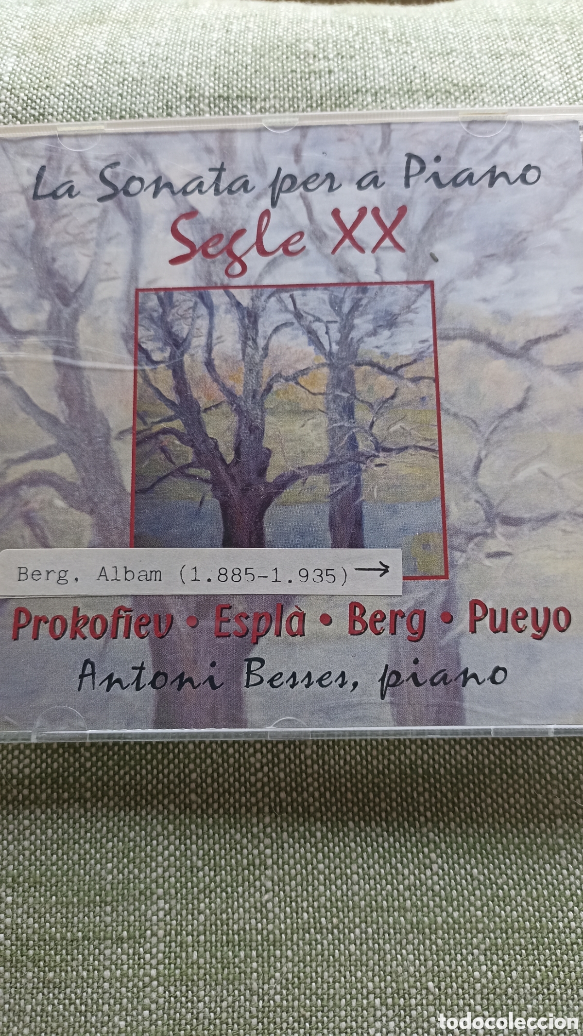 CDs de M&uacute;sica: La sonata para piano siglo XX. Prokofiev Berg, Espla