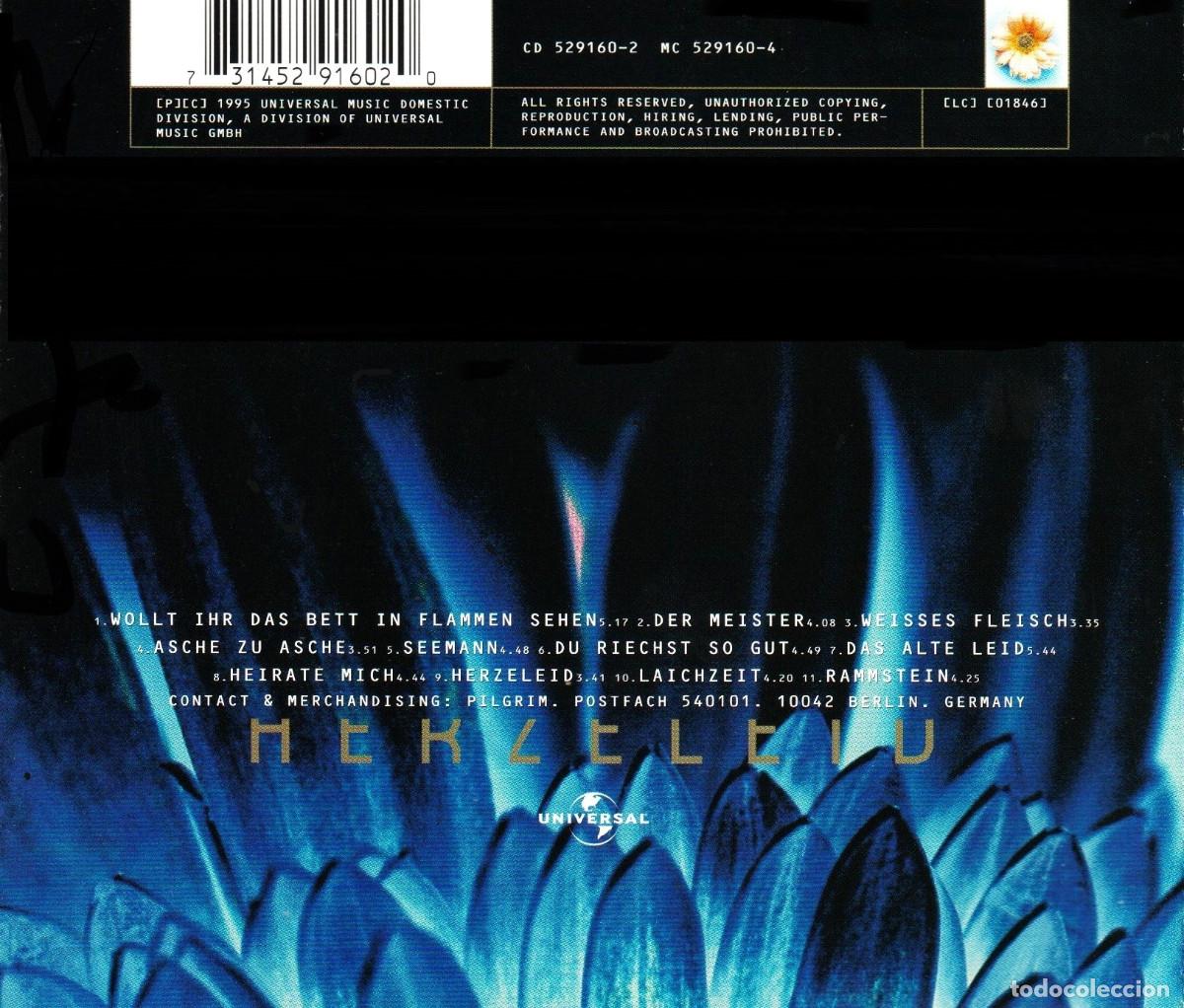 CDs de m&uacute;sica: RAMMSTEIN. HERZELEID. CD. - Foto 2