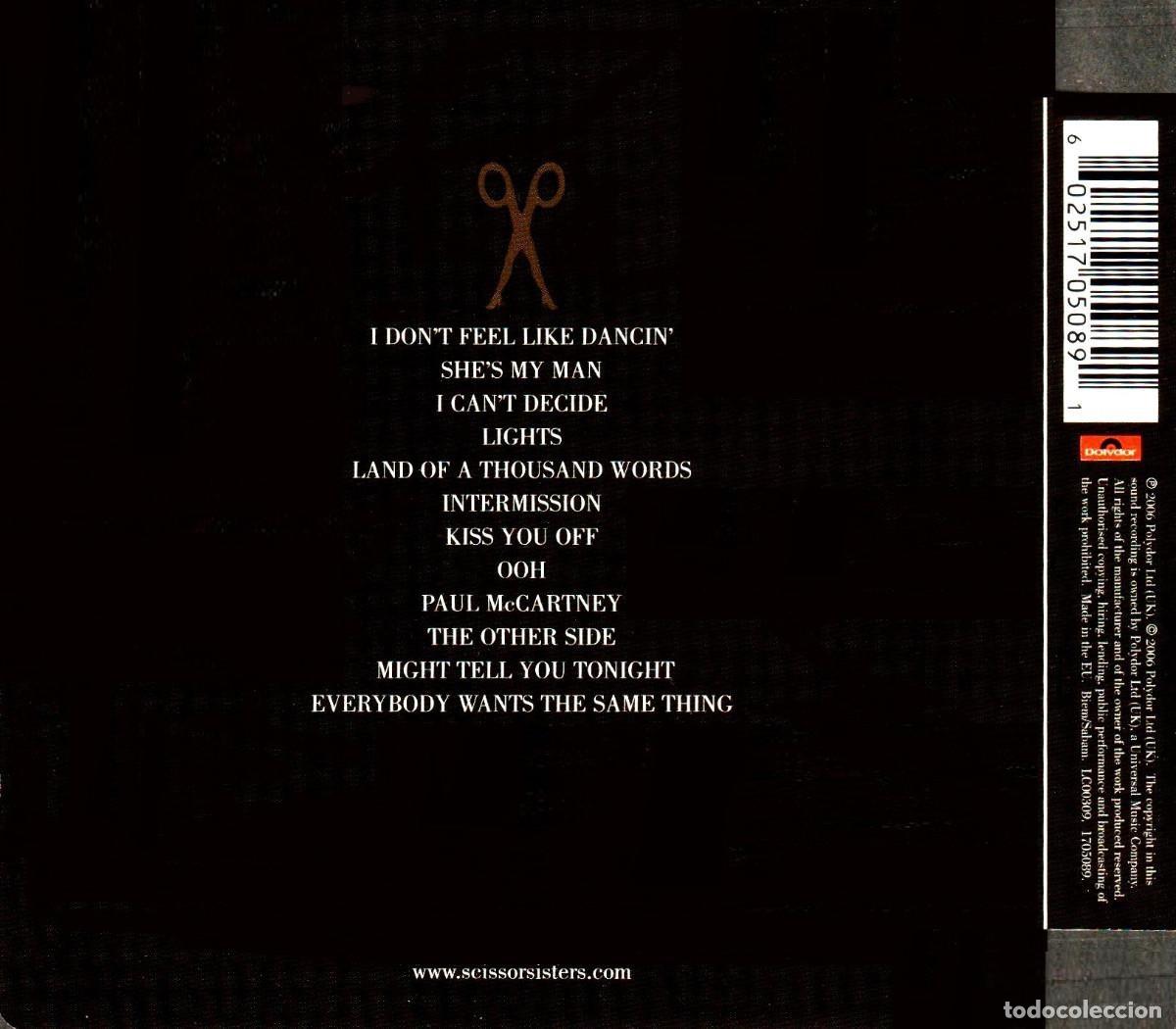 CDs de m&uacute;sica: SCISSOR SISTERS. TA-DAH. CD. - Foto 2