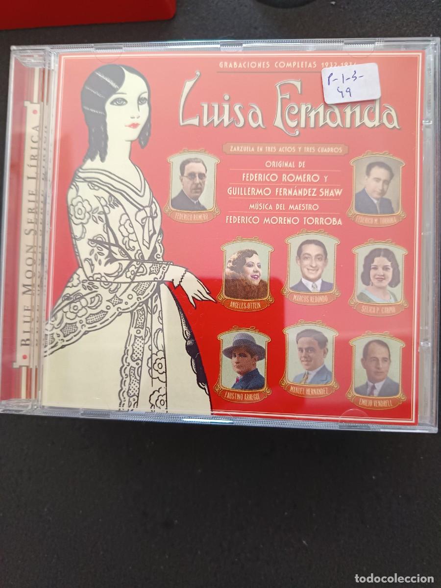CDs de M&uacute;sica: LUISA FERNANDA. M&Uacute;SICA DEL MAESTRO FEDERICO MORENO TORROBA