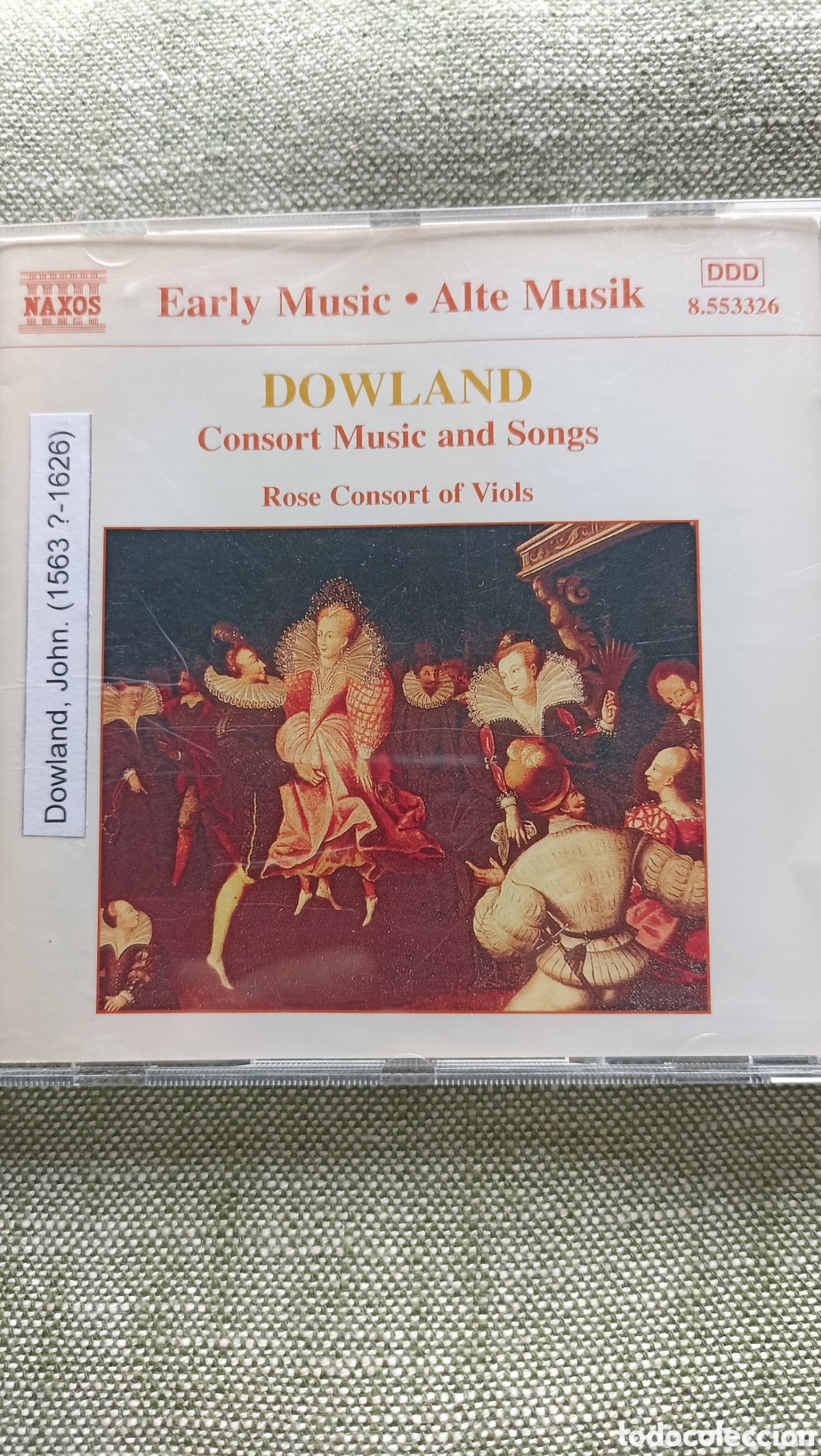 CDs de M&uacute;sica: John Dowland: Consort Music and Songs, sello Naxos 8.553326)