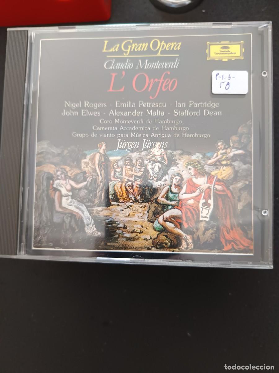 CDs de M&uacute;sica: MONTEVERDI: L'ORFEO. DIR.: J&Uuml;RGEN J&Uuml;RGENS. SELECCI&Oacute;N (LA GRAN &Oacute;PERA, DEUTSCHE GRAMMOPHON)