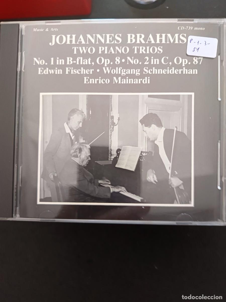 CDs de M&uacute;sica: BRAHMS: TWO PIANO TR&Iacute;OS, N&ordm;S. 1 Y 2. TR&Iacute;O: FISCHER, SCHNEIDERHAN, MAINARDI.