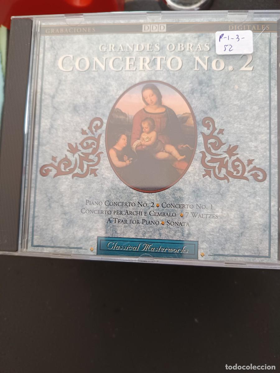 CDs de M&uacute;sica: GRANDES OBRAS, CONCERTO N&ordm; 2. . BEETHOVEN, BRAHMS, VIVALDI, SCHUBERT, SCARLATI (VER DORSO)