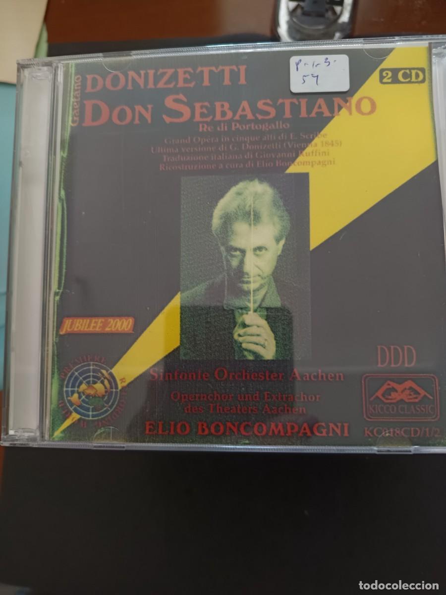 CDs de M&uacute;sica: 2 CD. DONIZETTI: DON SEBASTIANO. RE DI PORTOGALLO. DIR.: ELIO BONCOMPAGNI 2 CD