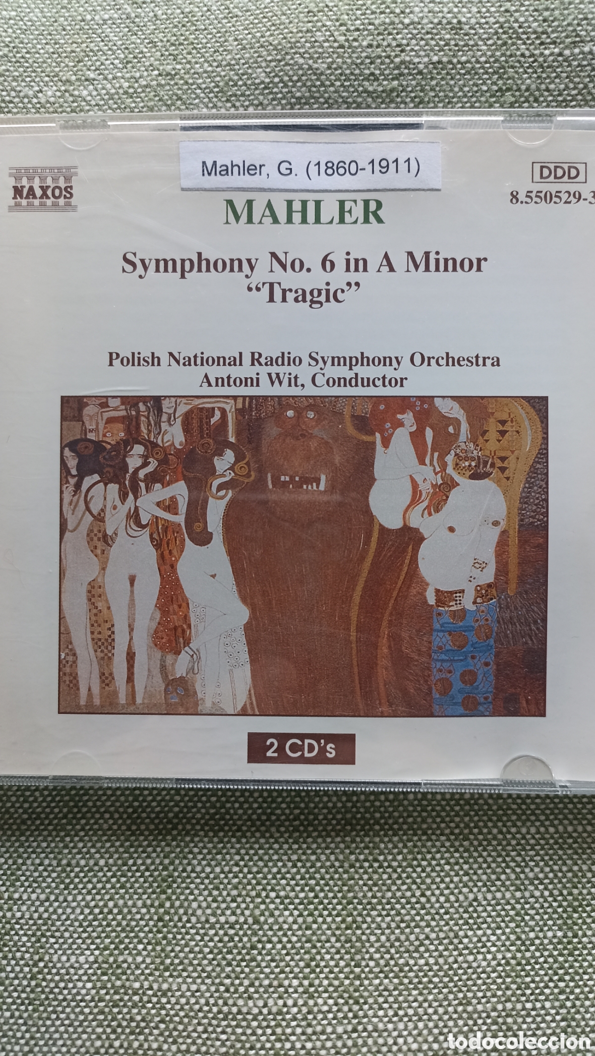 CDs de M&uacute;sica: 2 CD de la Sinfon&iacute;a n.&ordm; 6 en la menor &rdquo;Tr&aacute;gica&rdquo; de Gustav Mahler, publicado bajo el sello Naxos.