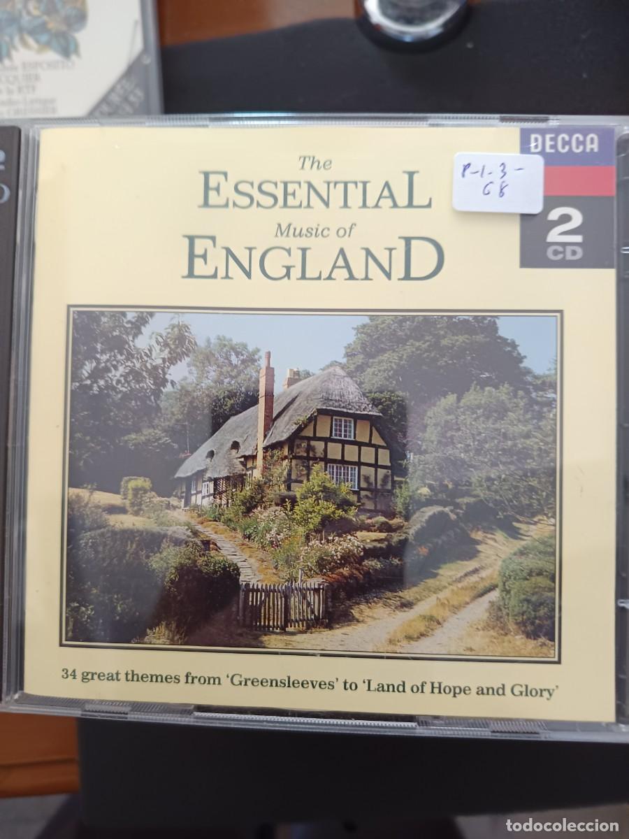 CDs de Musique: 2 CD. THE ESSENTIAL MUSIC OF ENGLAND. 34 GREAT THEMES FROM &rdquo;GREEENLEVES&rdquo; TO &rdquo;LAND OF HOPE AND GLORY&rdquo;