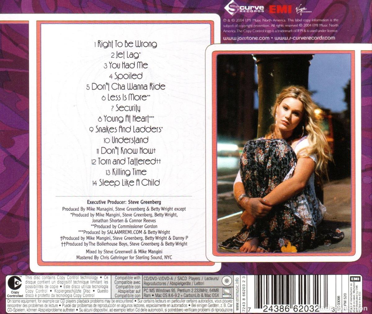 CDs de m&uacute;sica: JOSS STONE. MIND BODY & SOUL. CD. - Foto 2