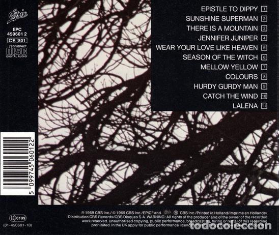 CDs de m&uacute;sica: DONOVAN. GREATEST HITS. RECOPILATORIO. CD. - Foto 2