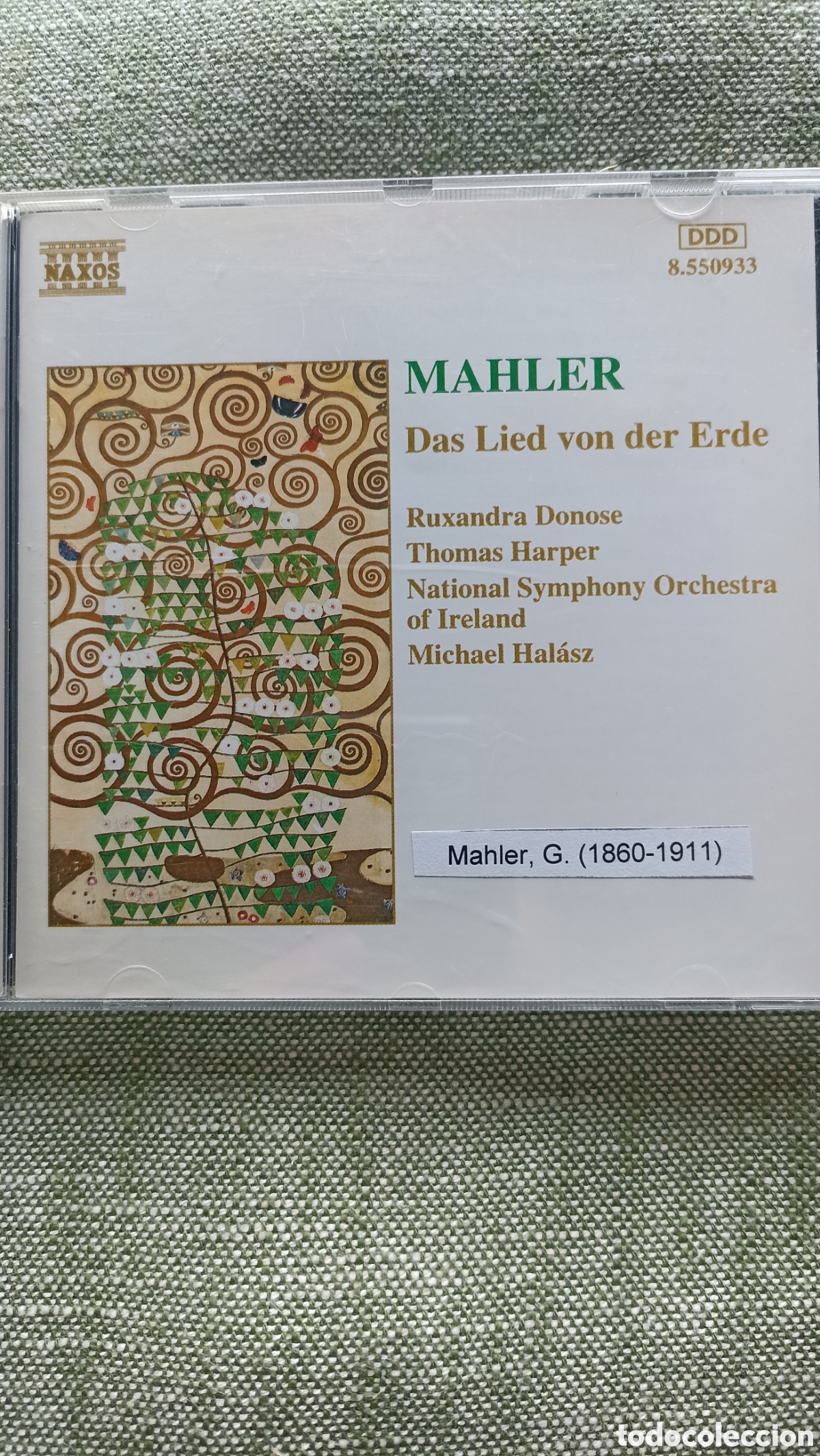 CDs de M&uacute;sica: CD Mahler: Das Lied von der Erde (sello Naxos, referencia 8.550933)