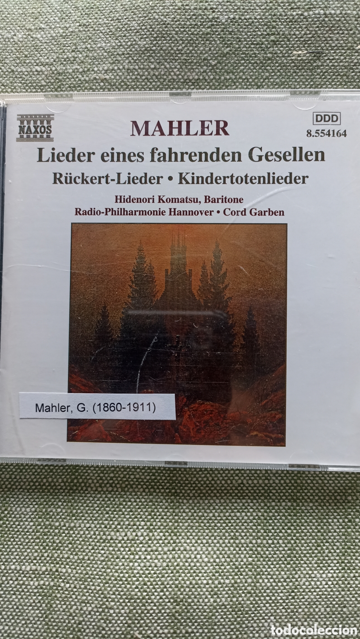 CDs de M&uacute;sica: CD de Gustav Mahler (Lieder eines fahrenden Gesellen, Naxos 8.554164)