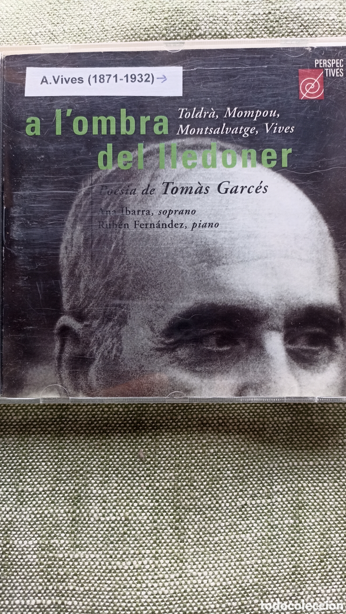 CDs de M&uacute;sica: CD A l'ombra del lledoner - Ana Ibarra & Rub&eacute;n Fern&aacute;ndez (M&uacute;sica Cl&aacute;sica / Poes&iacute;a)