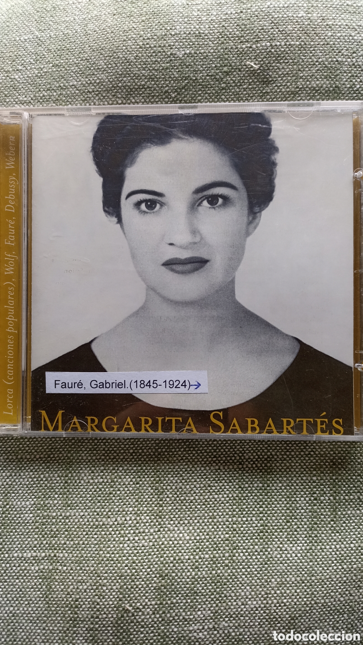 CDs de M&uacute;sica: Margarita Sabart&eacute;s interpretando obras de compositores como Faur&eacute;, Lorca, Wolf, Debussy y Webern.