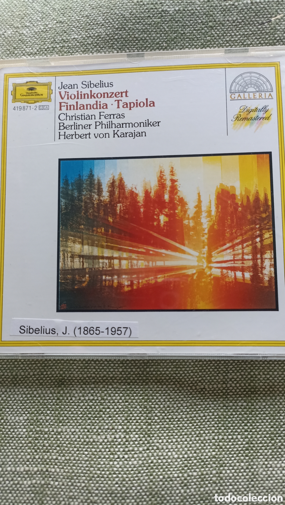CDs de M&uacute;sica: Jean Sibelius: Violinkonzert &bull; Finlandia &bull; TapiolaChristian Ferras | Herbert von Karajan | Berliner