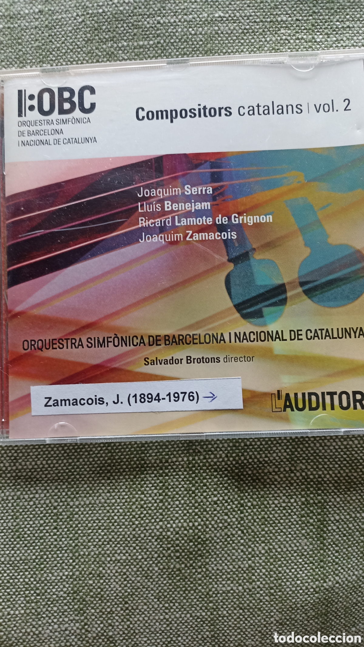 CDs de M&uacute;sica: Compositors catalans | vol. 2&rdquo;, interpretado por la Orquestra Simf&ograve;nica de Barcelona i Nacional de C