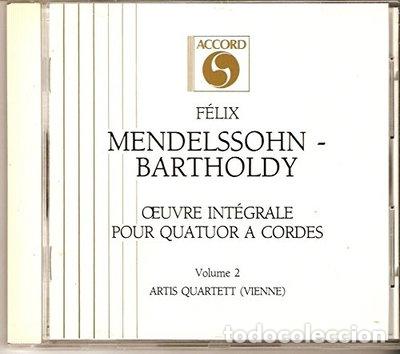 CDs de M&uacute;sica: Mendelssohn: &OElig;uvre int&eacute;grale pour quatuor &agrave; cordes, Vol. 2- 3229262006729
