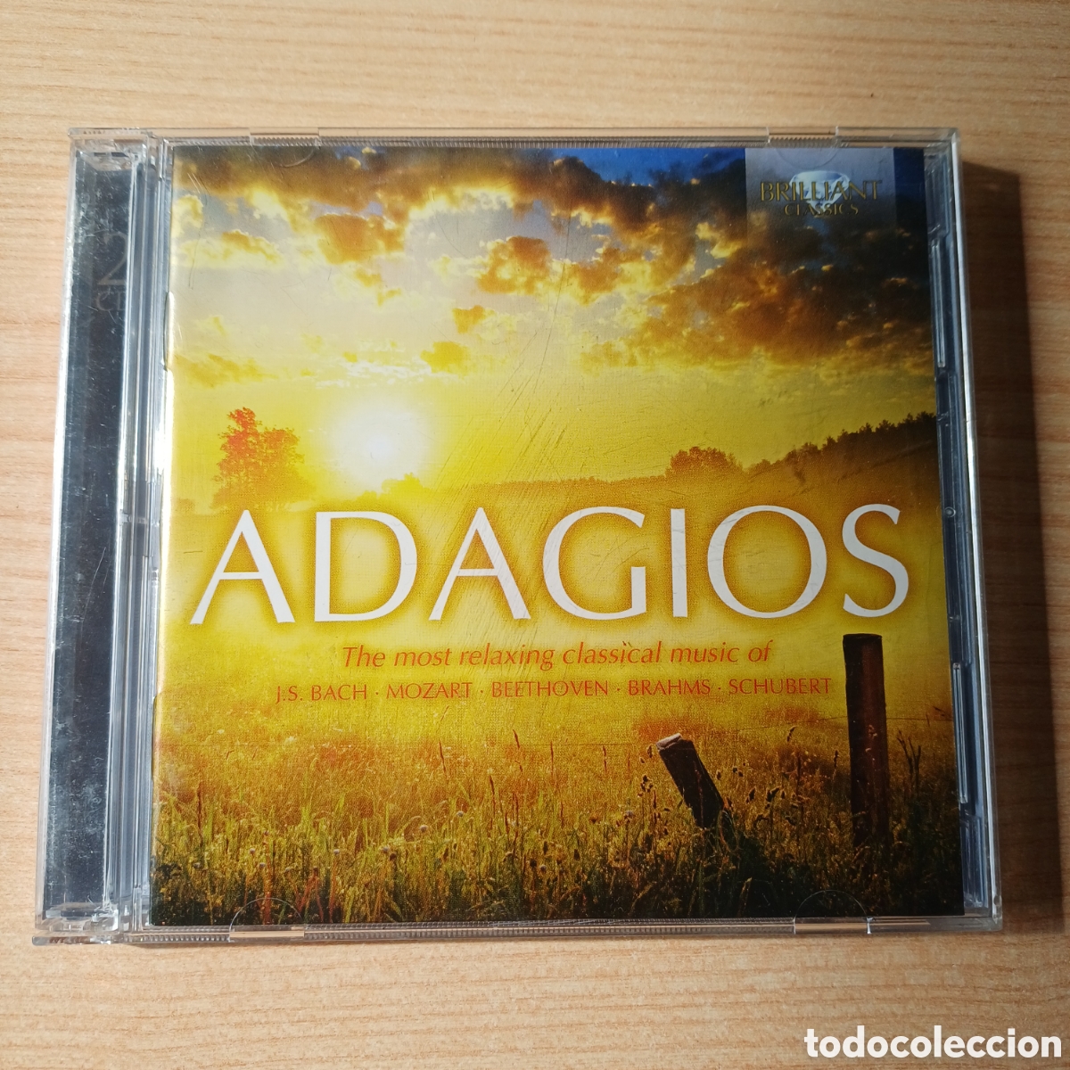 CDs de M&uacute;sica: ADAGIOS THE MOST RELAXING CLASSICAL MUSIC 2 CD BACH MOZART BEETHOVEN BRAHMS SCHUBERT