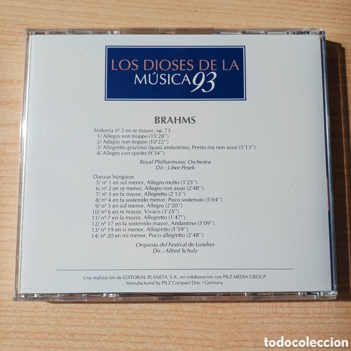 CDs de m&uacute;sica: BRAHMS - LOS DIOSES DE LA MUSICA 93 - CD - Foto 2