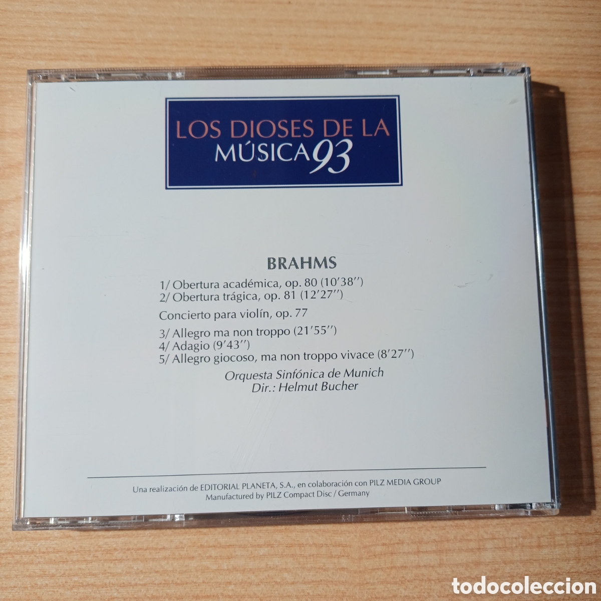 CDs de m&uacute;sica: BRAHMS - LOS DIOSES DE LA MUSICA 93 - CD - Foto 2