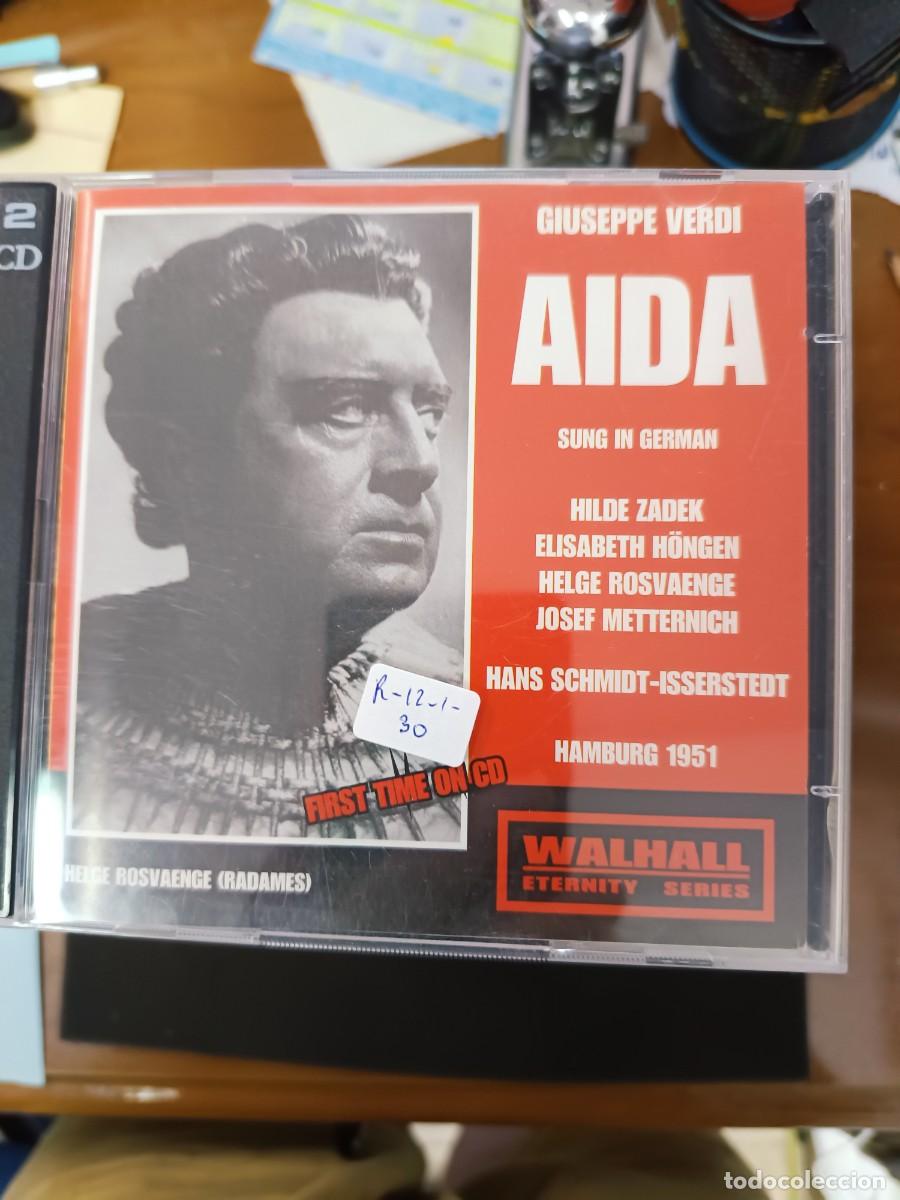 CDs de M&uacute;sica: 2 CD. GIUSEPPE VERDI: AIDA. SUNG IN GERMAN. DIR.: HANS SCHMIDT-ISSERSTEDT. HAMBURG 1951.