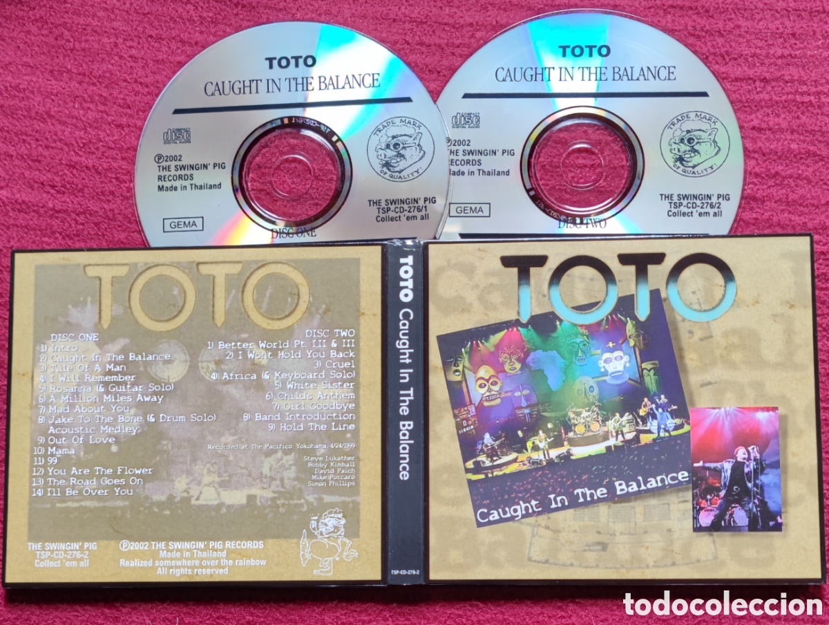 CDs de M&uacute;sica: TOTO: Caught In The Balance. 2 Cd's. Recorded Live 24 April 1999 The Pacific Yokohama, Japan.Rareza.