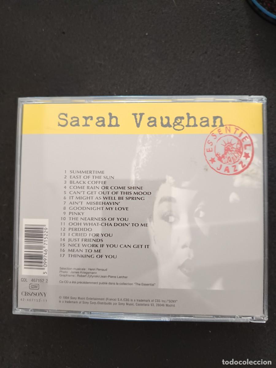 CDs de m&uacute;sica: SARAH VAUGHAN. ESSENTIEL JAZZ - Foto 2