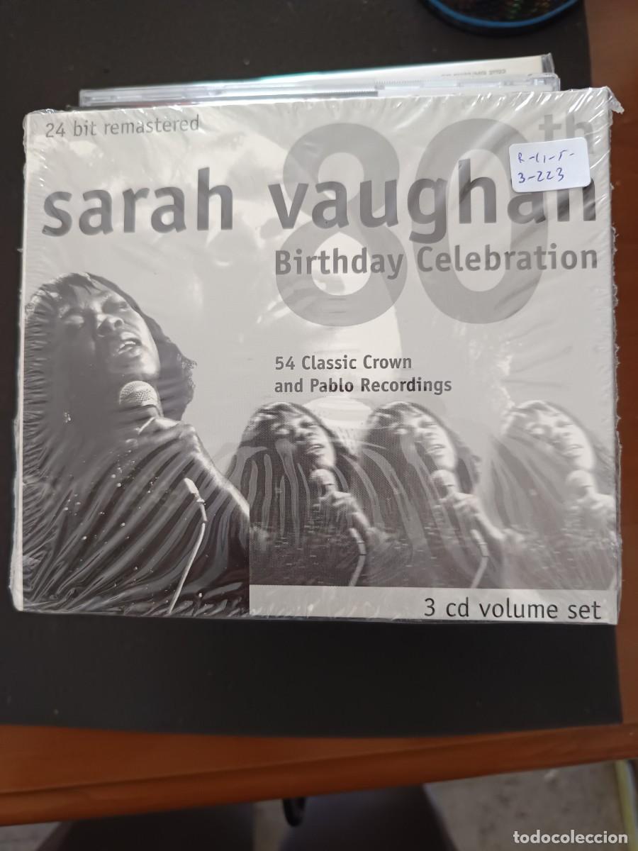 CDs de M&uacute;sica: 3 CD. SARAH VAUGHAN. 80TH BIRTHDAY CELEBRATION. 54 CLASSIC CROWN AND PABLO RECORDINGS. 3 CD SET
